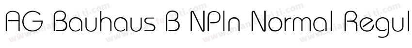 AG Bauhaus B NPln Normal Regular字体转换
